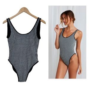 SISTER SWIM Bruno One Piece in Check Pattern Size Medium